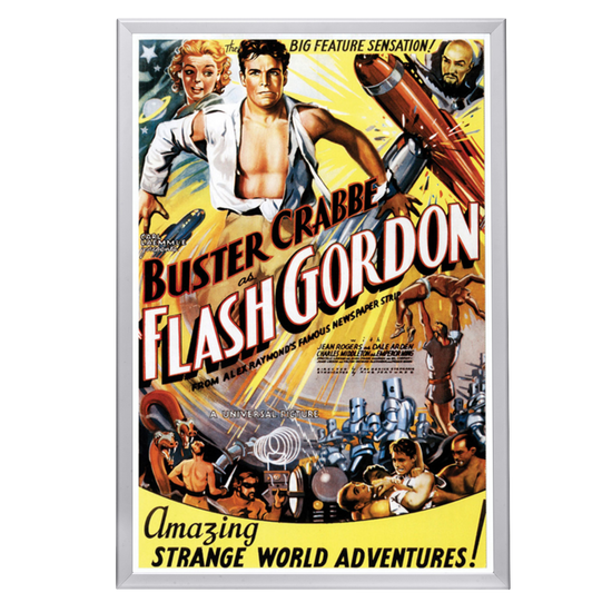 "Flash Gordon" (1936) Framed Movie Poster