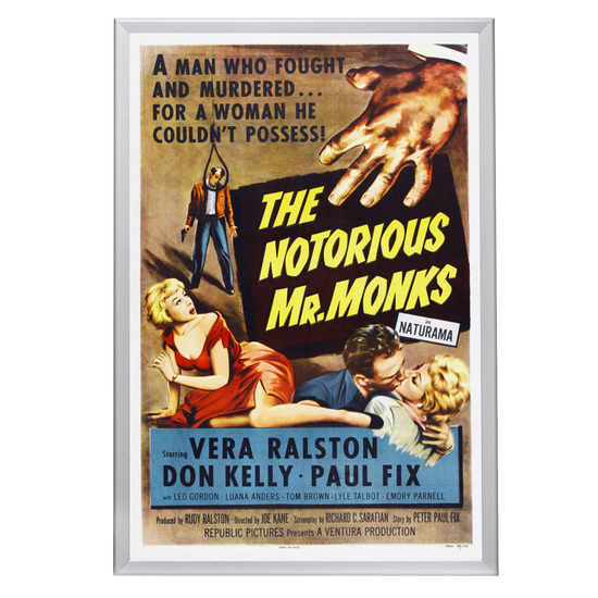 "Notorious Mr. Monks" (1958) Framed Movie Poster