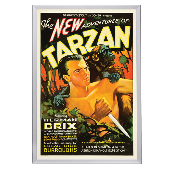 "New Adventures Of Tarzan" (1935) Framed Movie Poster