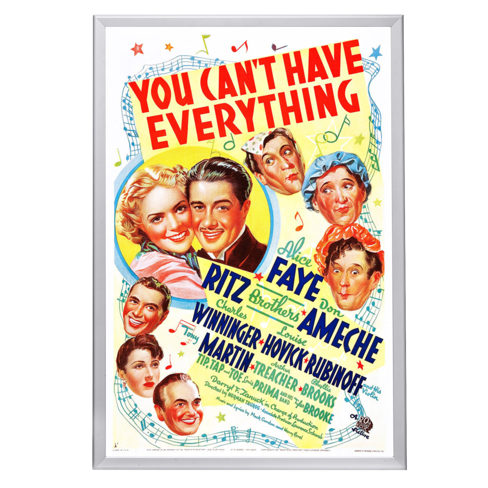 "You Can't Have Everything" (1937) Framed Movie Poster