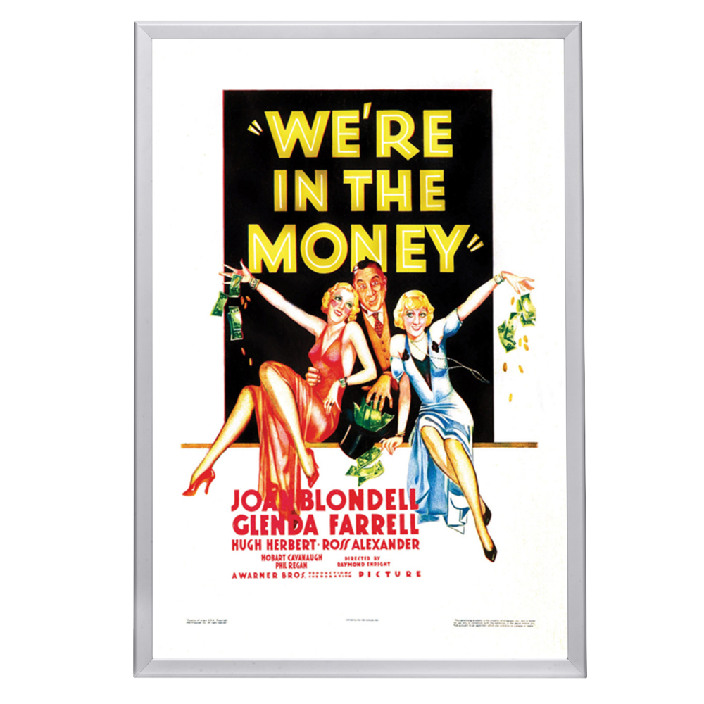 "We're In The Money" (1935) Framed Movie Poster
