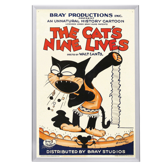"Cat's Nine Lives" (1926) Framed Movie Poster