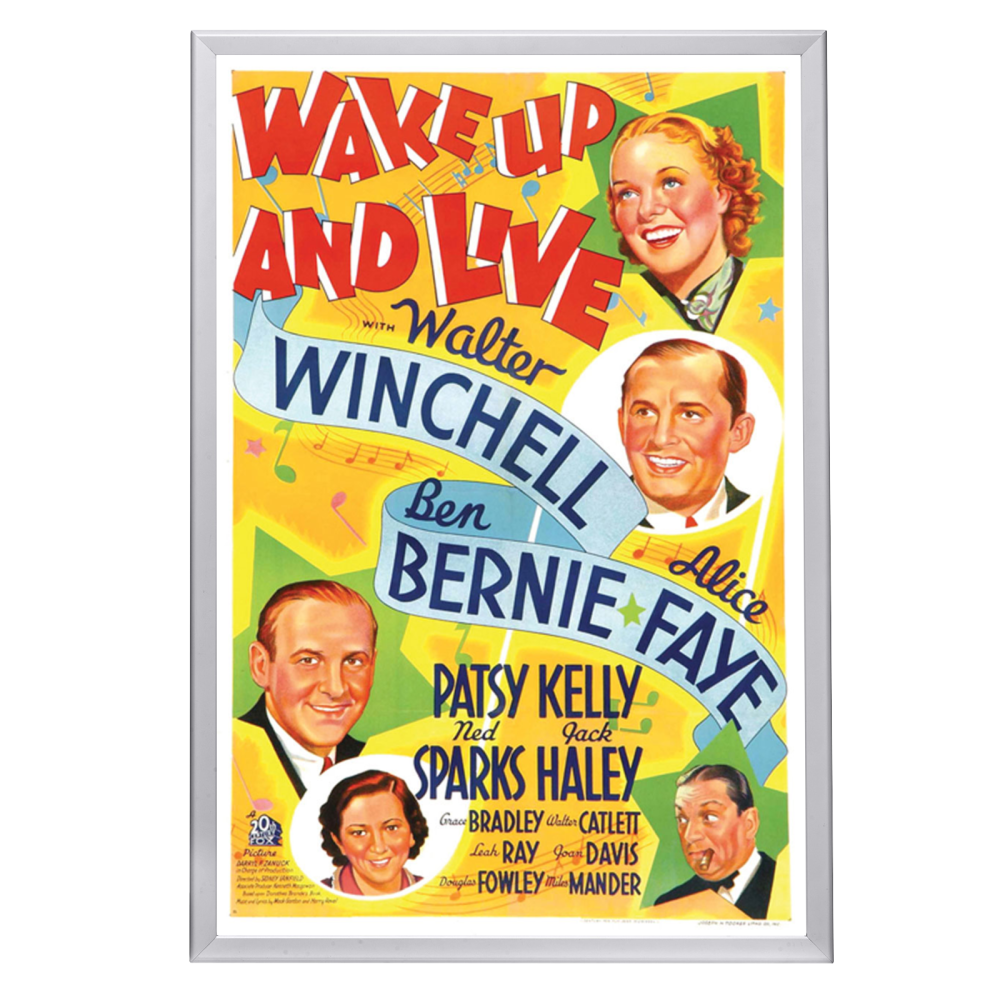 "Wake Up And Live" (1937) Framed Movie Poster