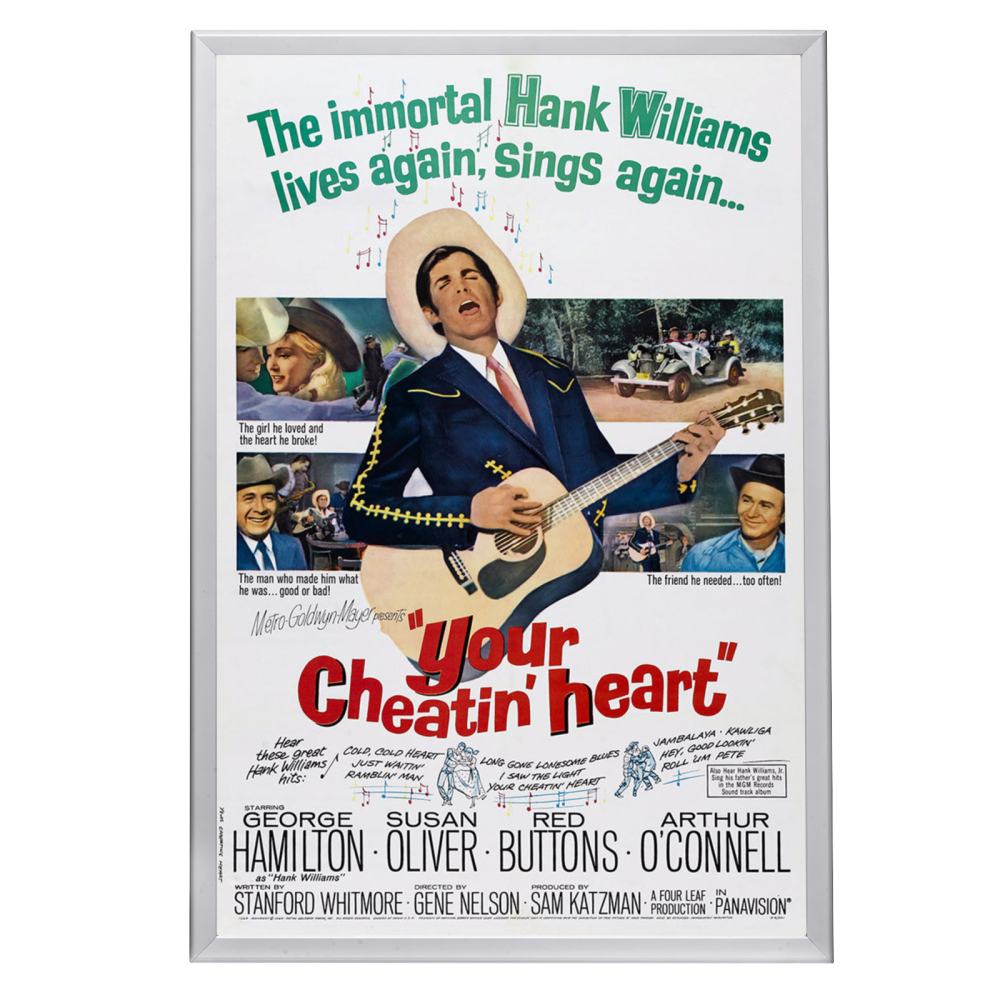 "Your Cheatin' Heart" (1964) Framed Movie Poster