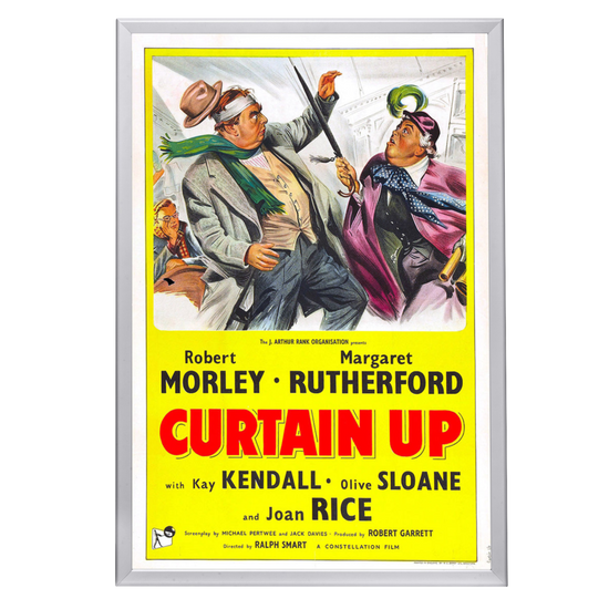 "Curtain Up" (1953) Framed Movie Poster