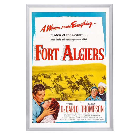 "Fort Algiers" (1953) Framed Movie Poster