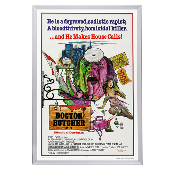 "Doctor Butcher M.D." (1980) Framed Movie Poster