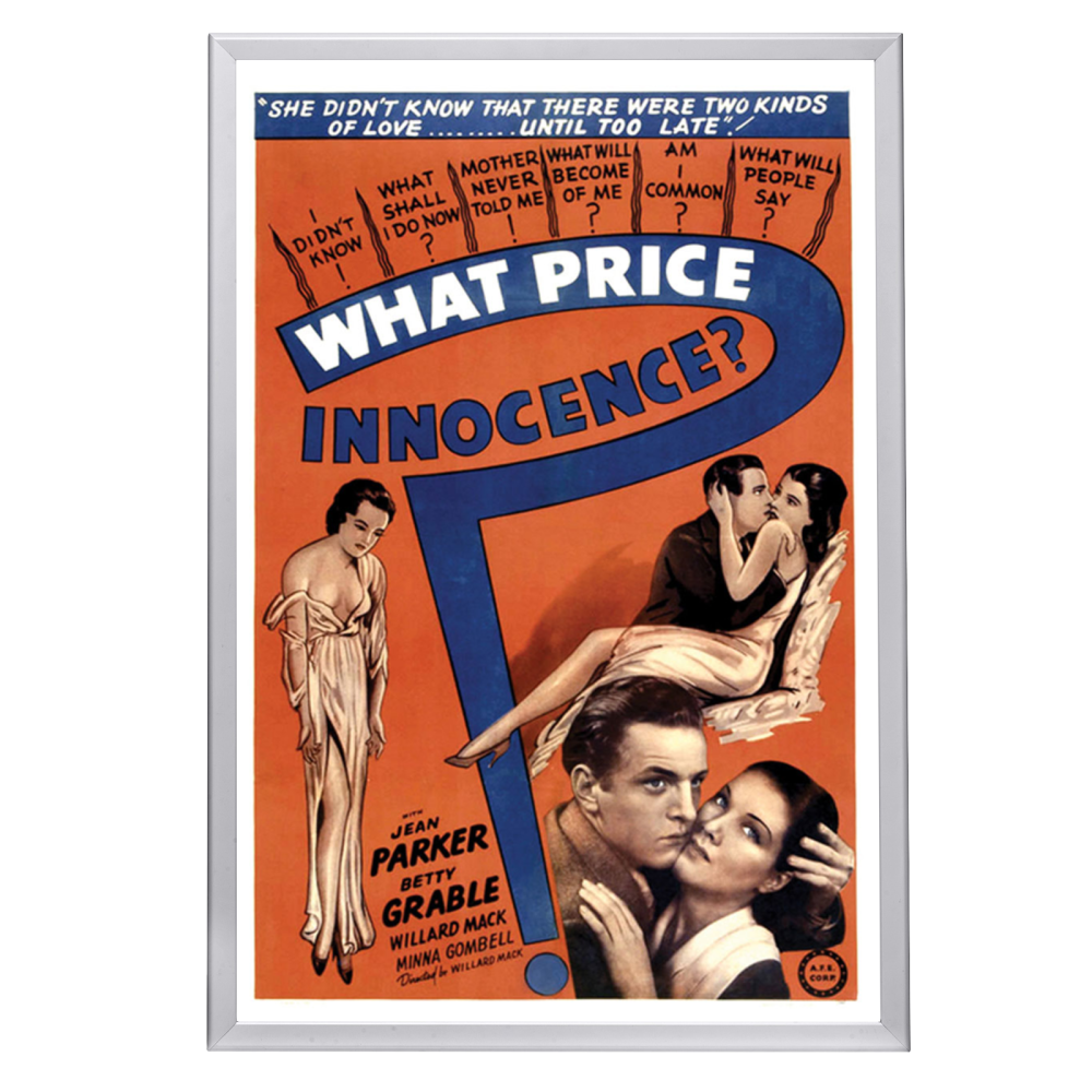 "What Price Innocence" (1933) Framed Movie Poster