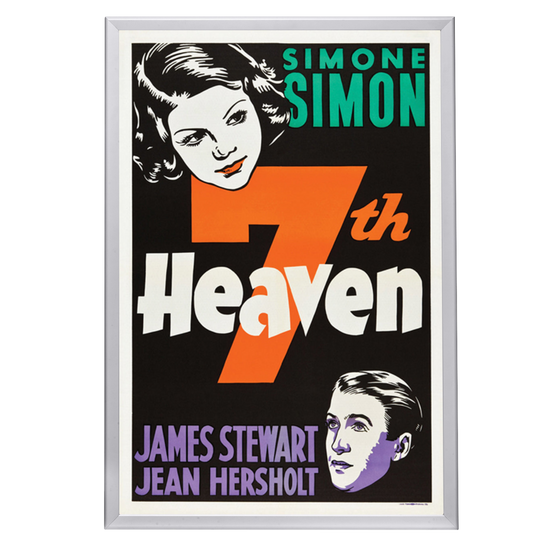 "Seventh Heaven" (1937) Framed Movie Poster