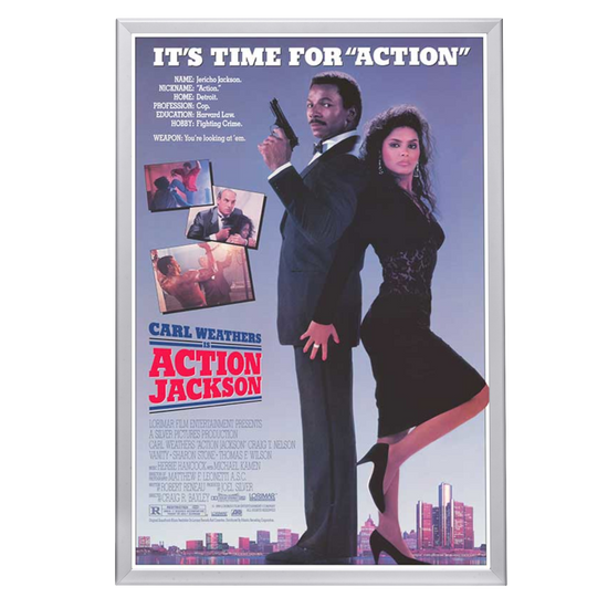 "Action Jackson" (1988) Framed Movie Poster