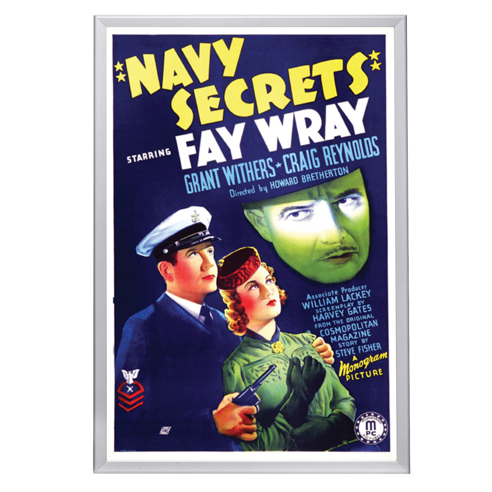 "Navy Secrets" (1939) Framed Movie Poster