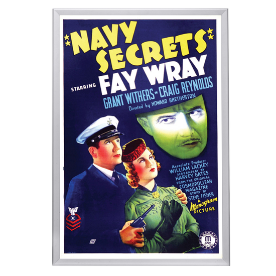 "Navy Secrets" (1939) Framed Movie Poster