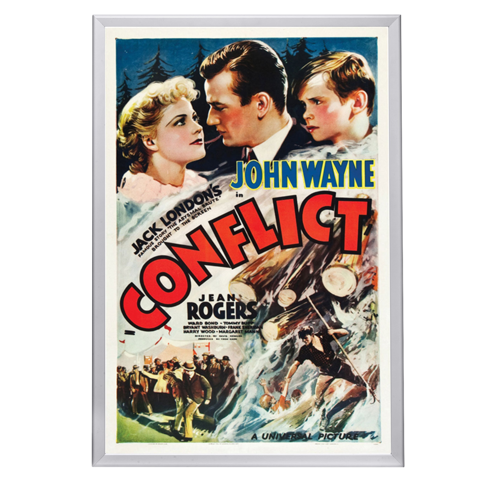 "Conflict" (1936) Framed Movie Poster