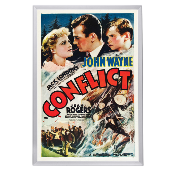 "Conflict" (1936) Framed Movie Poster