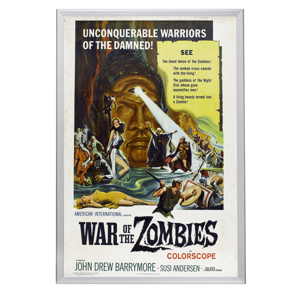 "War Of The Zombies" (1964) Framed Movie Poster