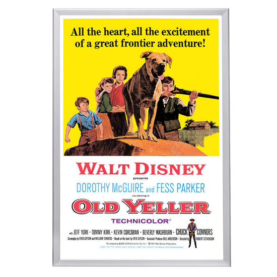 "Old Yeller" (1957) Framed Movie Poster
