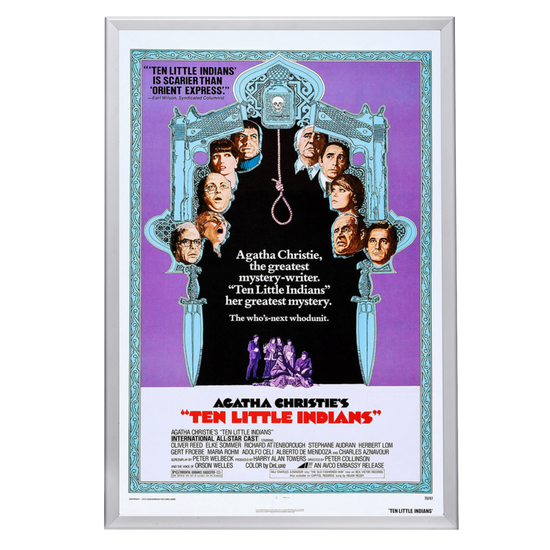 "Ten Little Indians" (1965) Framed Movie Poster