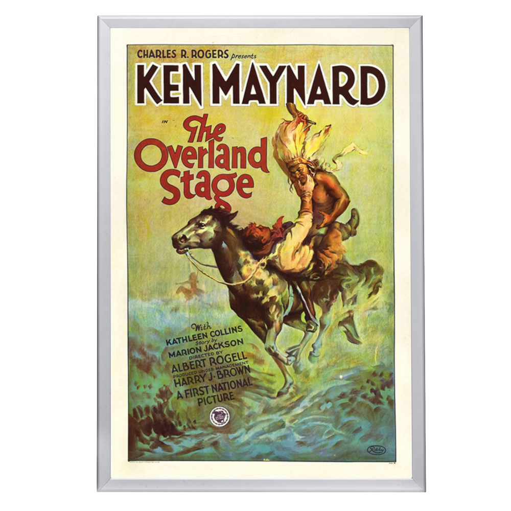 "Overland Stage" (1927) Framed Movie Poster