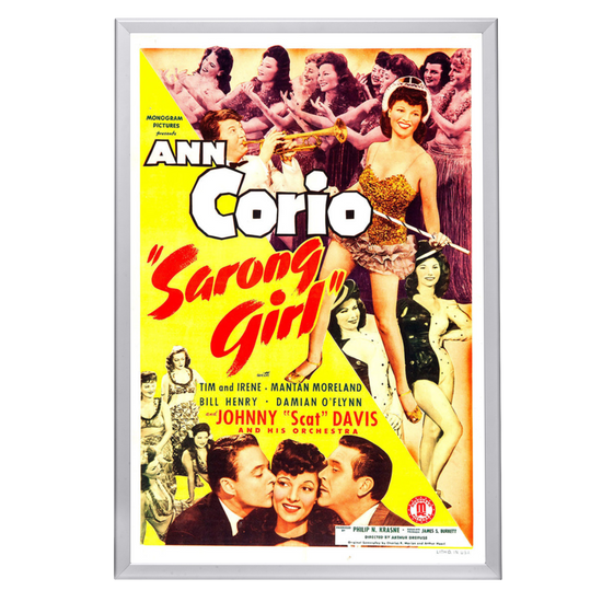 "Sarong Girl" (1943) Framed Movie Poster