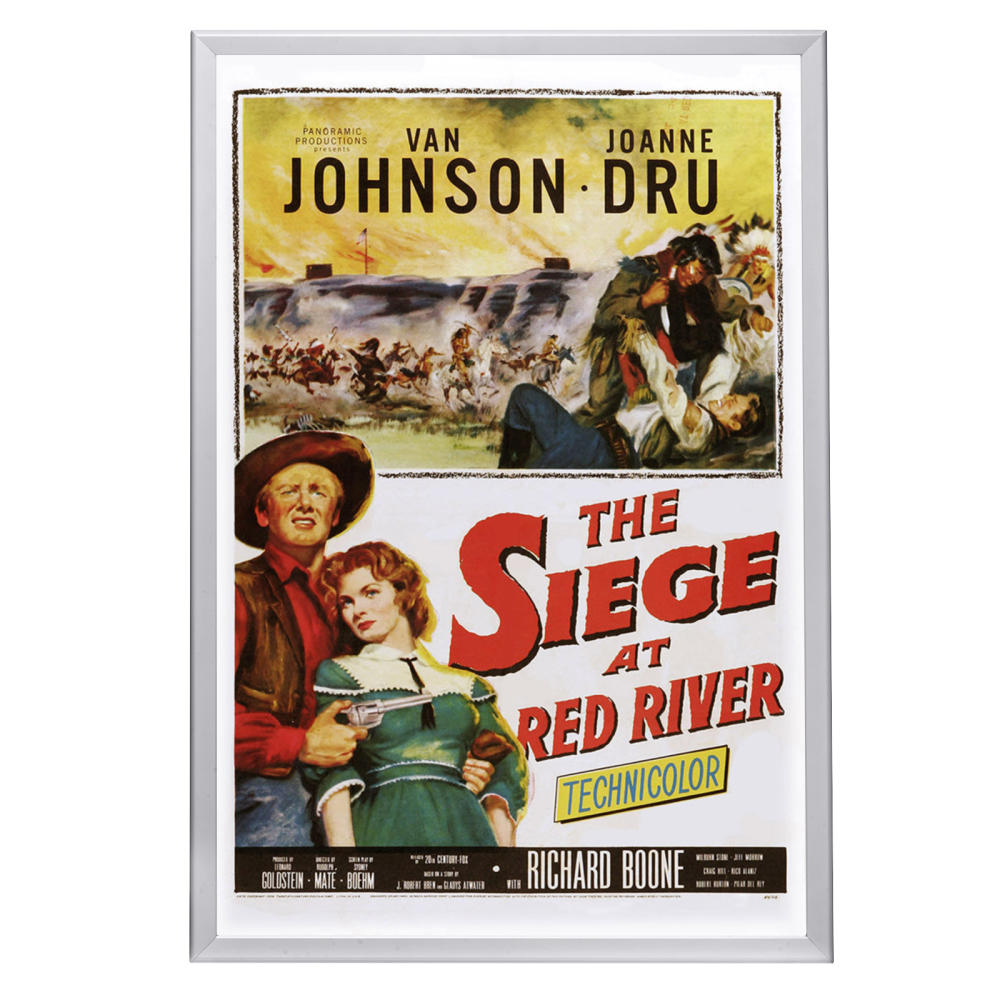 "Siege At Red River" (1954) Framed Movie Poster