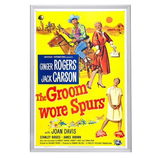 "Groom Wore Spurs" (1951) Framed Movie Poster