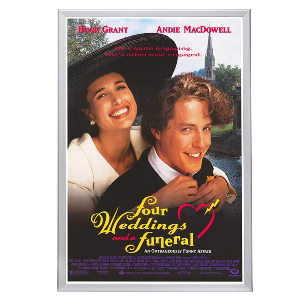 "Four Weddings and a Funeral" (1994) Framed Movie Poster