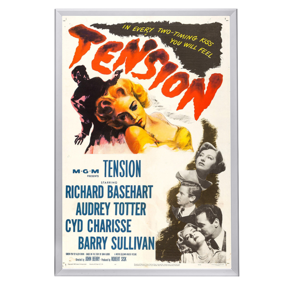 "Tension" (1950) Framed Movie Poster