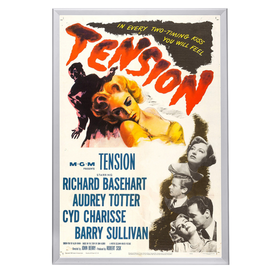 "Tension" (1950) Framed Movie Poster