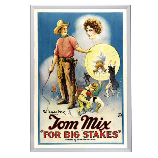 "For Big Stakes" (1922) Framed Movie Poster