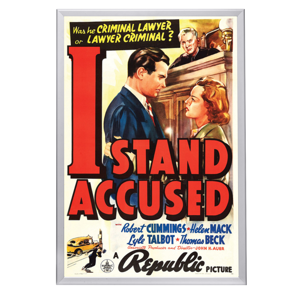 "I Stand Accused" (1938) Framed Movie Poster