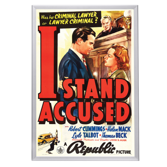 "I Stand Accused" (1938) Framed Movie Poster