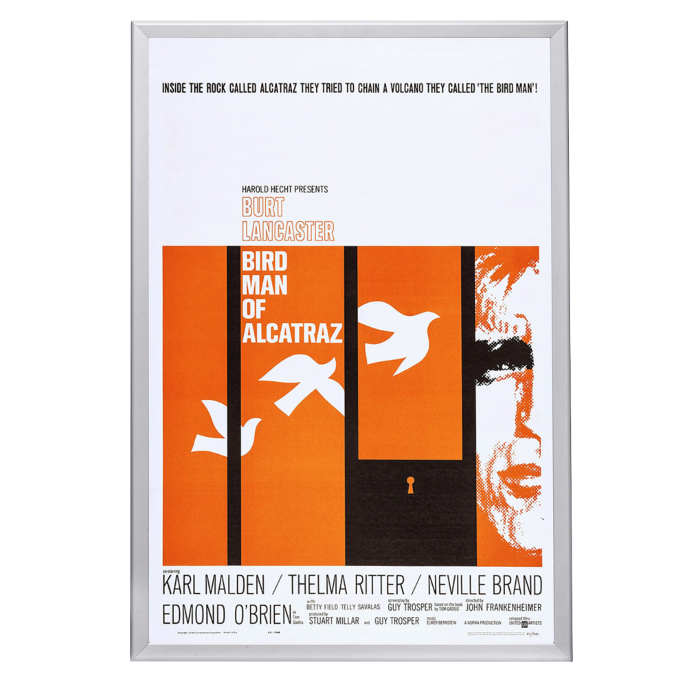 "Birdman Of Alcatraz" (1962) Framed Movie Poster