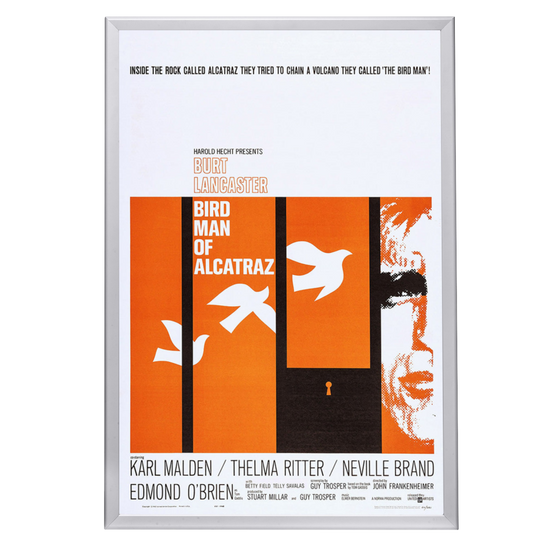 "Birdman Of Alcatraz" (1962) Framed Movie Poster