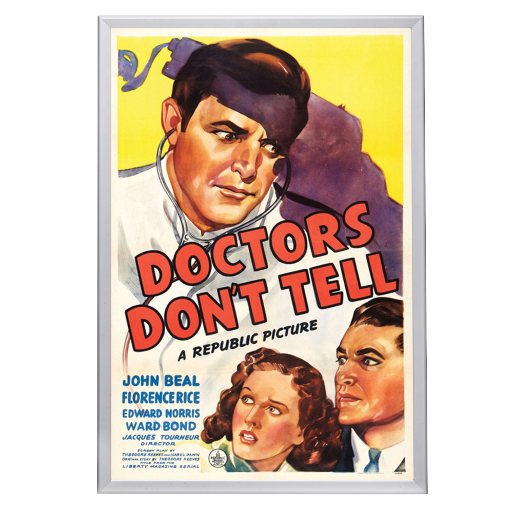 "Doctors Don't Tell" (1941) Framed Movie Poster