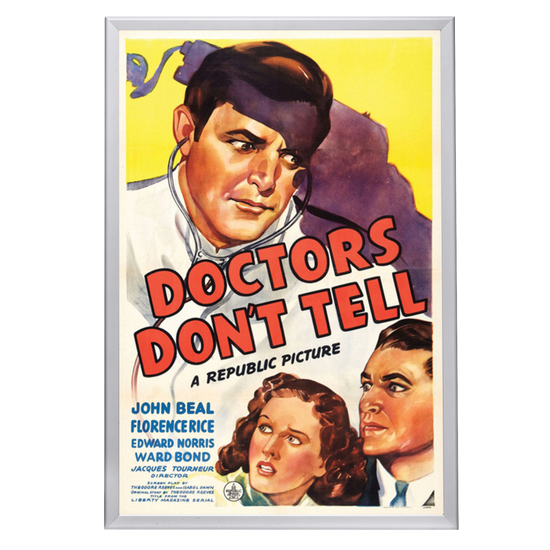 "Doctors Don't Tell" (1941) Framed Movie Poster