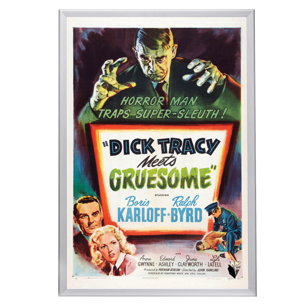 "Dick Tracy Meets Gruesome" (1947) Framed Movie Poster