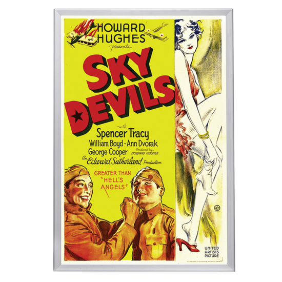 "Sky Devils" (1932) Framed Movie Poster