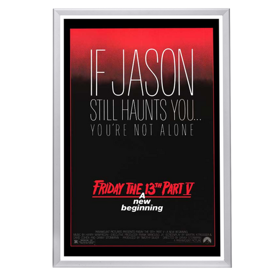 "Friday the 13th Part V: A New Beginning" (1985) Framed Movie Poster