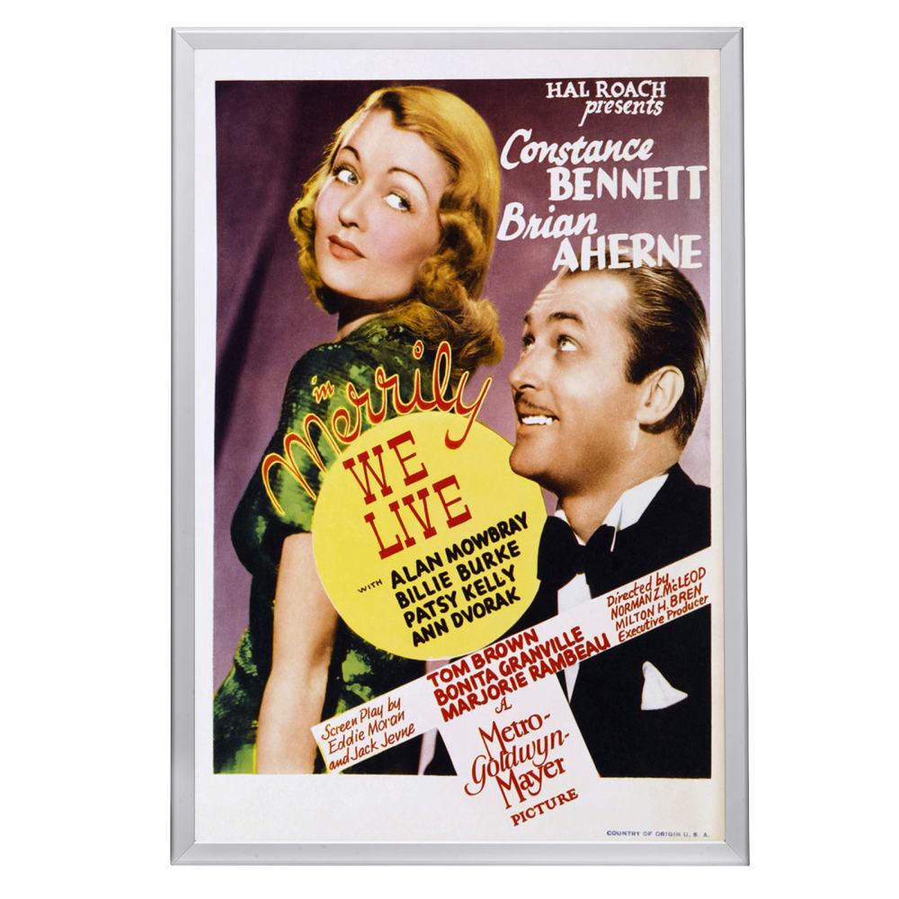 "Merrily We Live" (1938) Framed Movie Poster