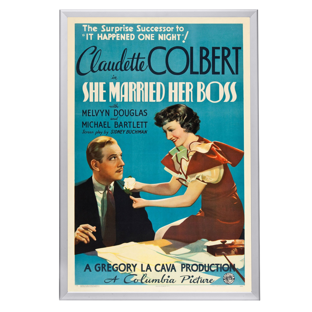 "She Married Her Boss" (1935) Framed Movie Poster