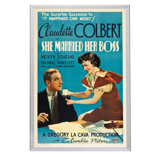 "She Married Her Boss" (1935) Framed Movie Poster