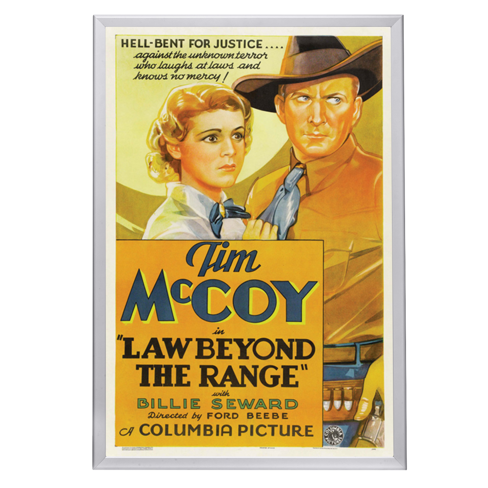 "Law Beyond The Range" (1935) Framed Movie Poster