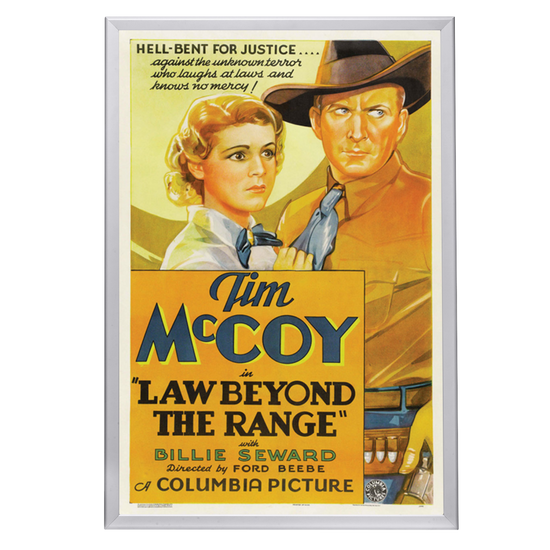 "Law Beyond The Range" (1935) Framed Movie Poster