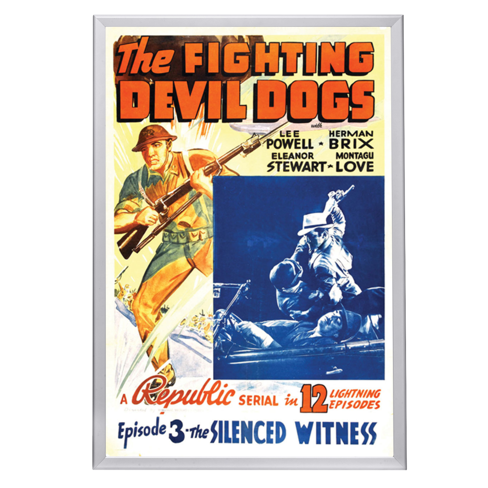 "Fighting Devil Dogs" (1938) Framed Movie Poster