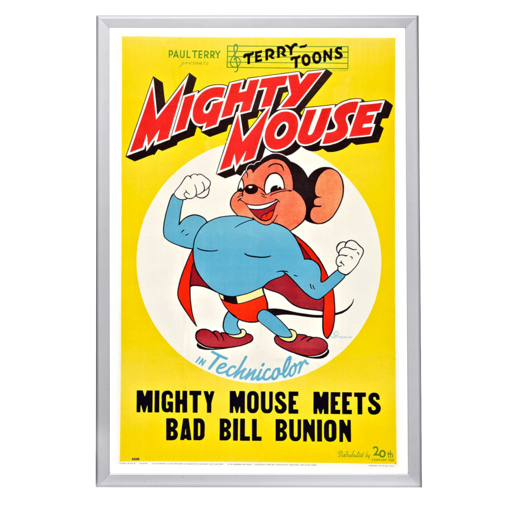 "Mighty Mouse Meets Bill Bunion" (1945) Framed Movie Poster