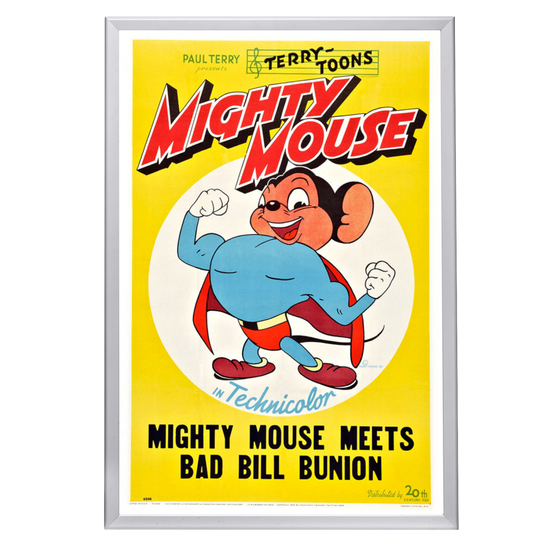 "Mighty Mouse Meets Bill Bunion" (1945) Framed Movie Poster