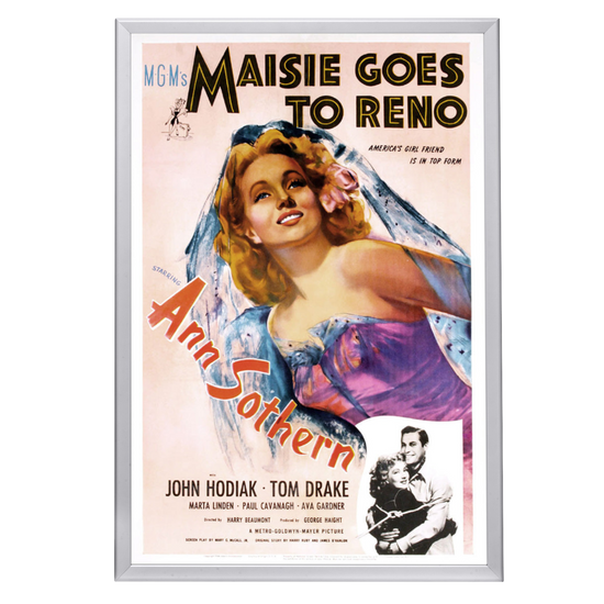 "Maisie Goes To Reno" (1944) Framed Movie Poster