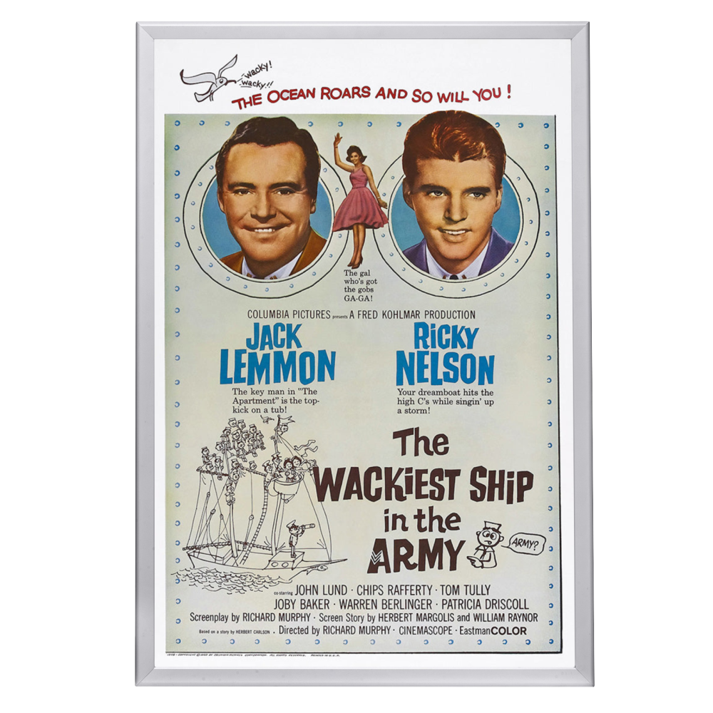 "Wackiest Ship In The Army" (1960) Framed Movie Poster