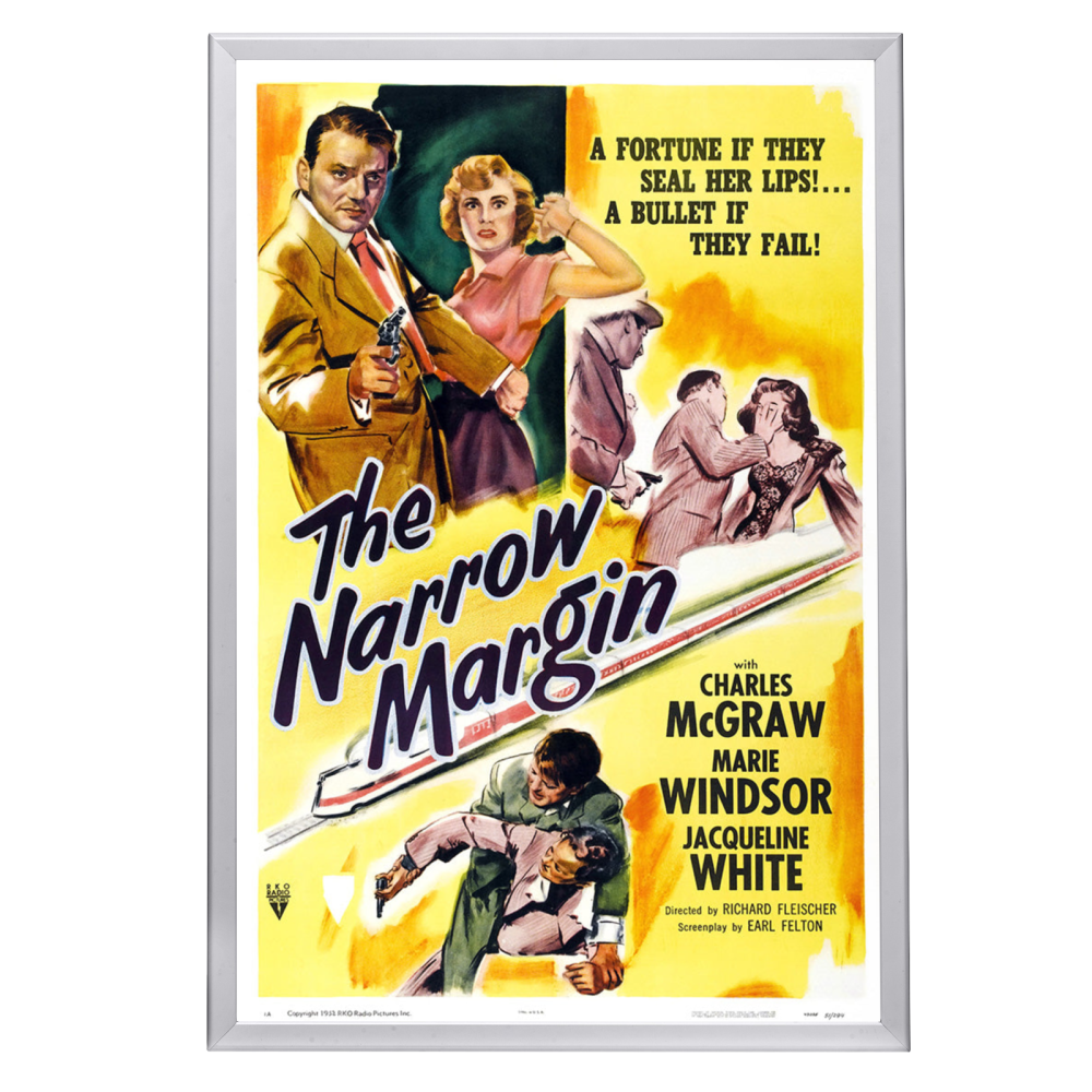 "Narrow Margin" (1952) Framed Movie Poster