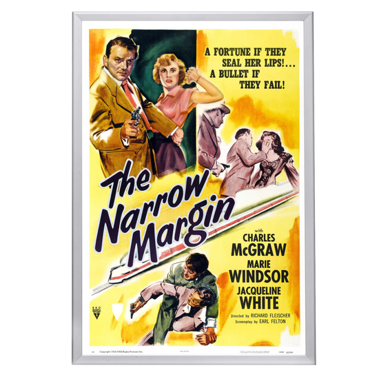 "Narrow Margin" (1952) Framed Movie Poster